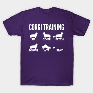 Corgi Training Corgi Dog Tricks T-Shirt